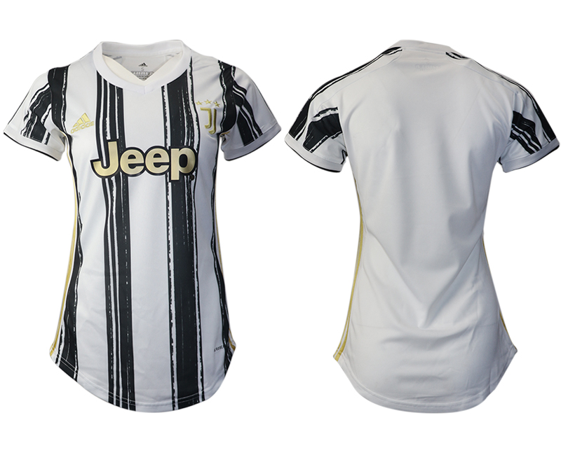 Women 2020-2021 Juventus home aaa version blank white Soccer Jerseys->juventus jersey->Soccer Club Jersey